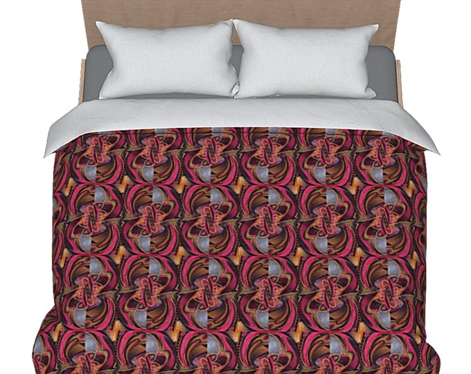 Artistic Duvet Abstract Art Designer Luxury Colorful Bedding Funky Boho Retro Bed Comforter Cover Unique Artsy Home Decor Bedroom Decorating