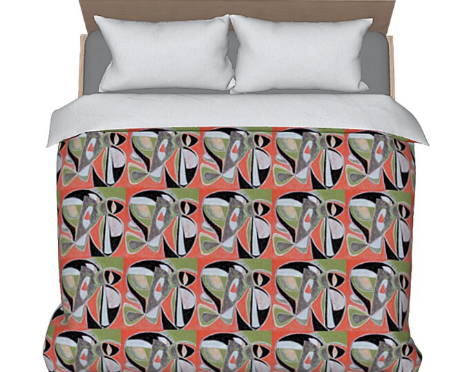 Abstract Bedding King Art Duvet Queen Bed Cover Colorful Artistic Designer Bedroom Luxury Home Decor Modern Boho Artsy Comforter Cover