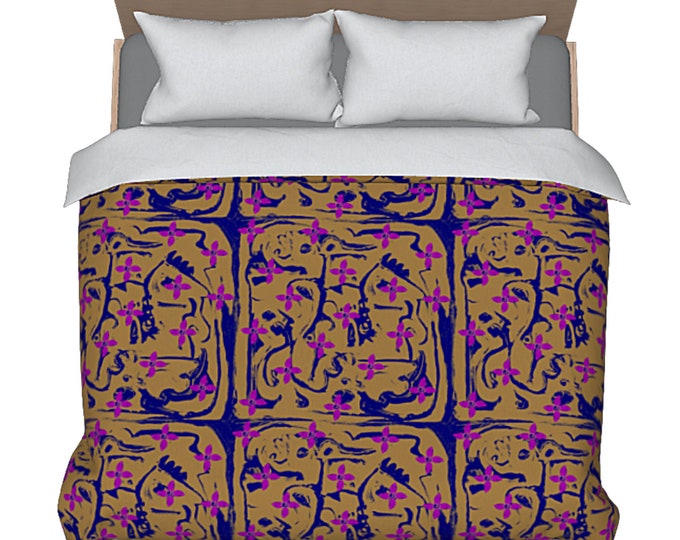 King Bedding Queen Duvet Cover Designer Abstract Art Colorful Bed Decor New Bedding Luxury Bedroom Accessories Modern Bed Cover Artsy Design