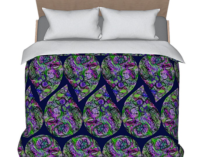 Art Duvet Designer Colorful Luxury Bedding Abstract Bed Comforter Cover Artistic Boho Retro Elegant Decor Unique Chic Bedroom Decorating