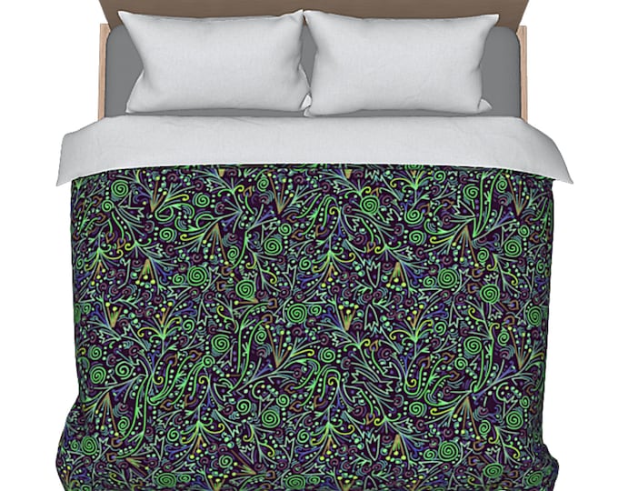 King Art Duvet Queen Bedding Abstract Designer Luxury Bed Cover Boho Modern Coverlet Unique New Home Decor Colorful Artsy Bedroom Decorating