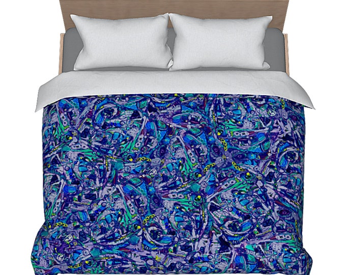 Colorful Queen Duvet King Bedding Abstract Bed Cover Designer Art Duvet Luxury Decor Boho Unique Bedding Modern New Home Bedroom Accessories