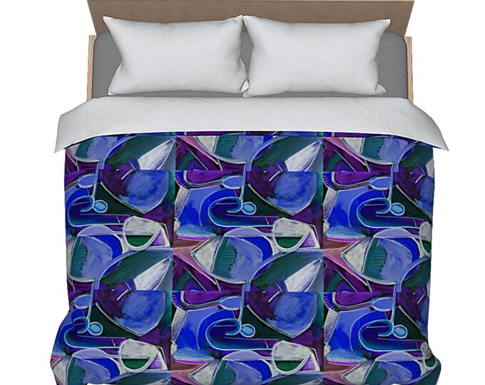 Colorful Bedding King Duvet Queen Bed Cover Abstract Art Designer Luxury New Home Decor Unique Modern Boho Bedroom Decorative Artsy Bedding