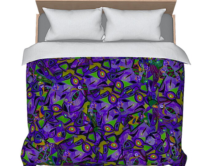 King Size Duvet Cover Queen Bedding Luxury Abstract Art Bedroom Decor Colorful Boho Design Unique Designer Bed Cover Decorating Ideas