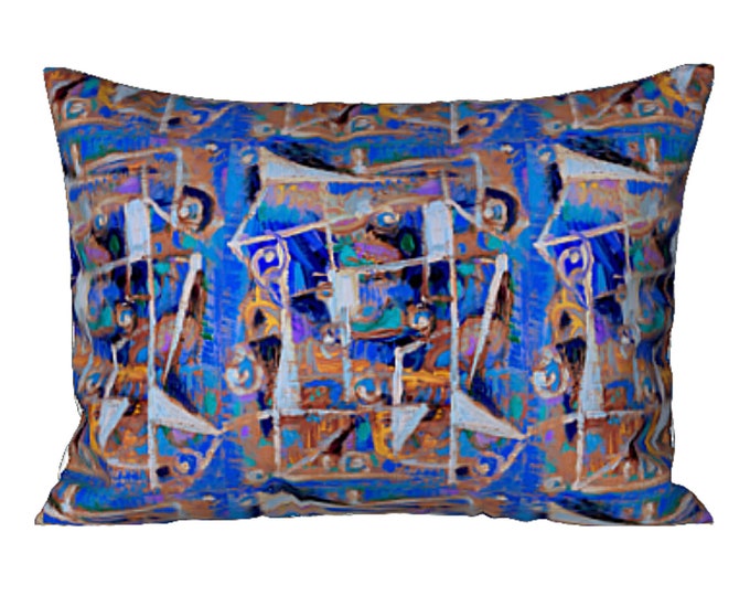 Colorful King Sham Standard Sham Unique Bedding Designer Pillow Cover Abstract Art New Bedding Luxury Bed Pillow Art Lover New Home Gift
