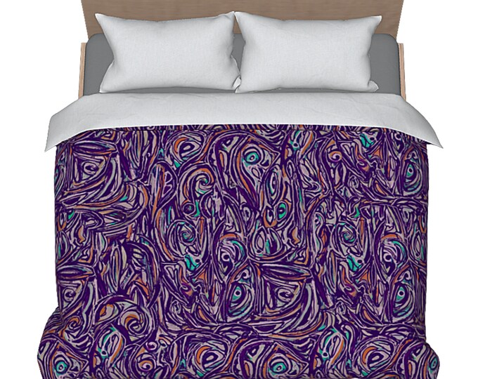 King Duvet Cover Queen Bedding Abstract Art Colorful Designer Bed Decor New Bedding Luxury Bedroom Accessories Modern Bed Cover Artsy Design