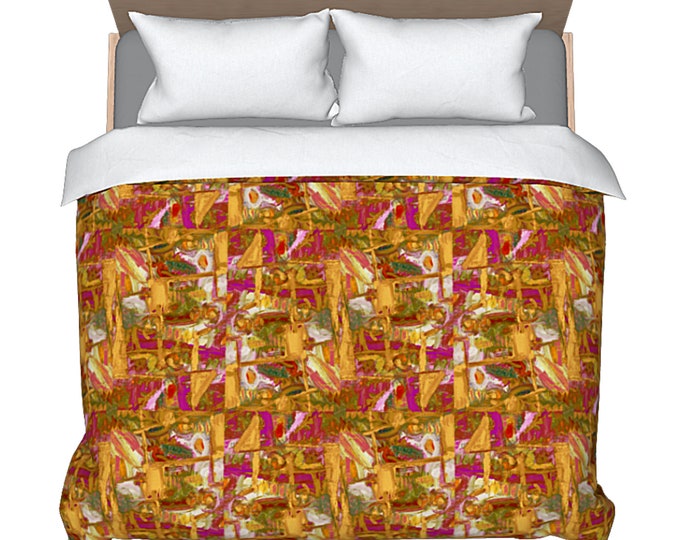 King Size Duvet Cover Queen Bedding Designer Abstract Art Colorful Bed Decor New Bedding Luxury Bedroom Decor Modern Bed Cover Artsy Design