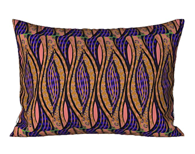 Colorful Sham Standard King Art Pillow Cover Designer Bed Decor Colorful Abstract Modern Bedding Boho Elegant Luxury Artsy Decorative Home