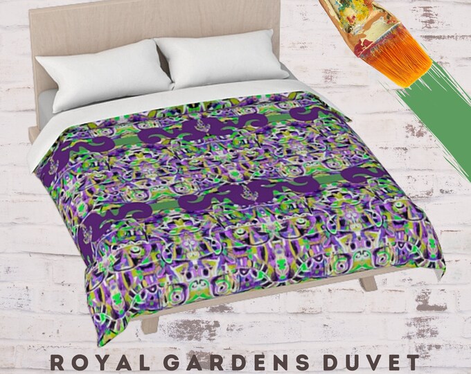 King Size Duvet, Queen Duvet Cover, Boho Duvet, Abstract Art Duvet, Decorative Bedding, Home Decor, Colorful Duvet, Modern Bedding