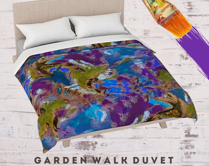Designer Duvet, Queen Duvet Cover, King Size Duvet, Art Bedding, Colorful Duvet, Boho Bedding, Abstract Bed Cover, Luxury Bedding, Bed Decor