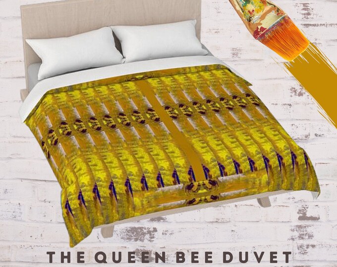 King Size Bedding, Queen Bedding, Designer Duvet, Art Duvet Cover, Boho Bedding, Abstract Art Duvet, Bed Decor, Colorful Duvet, Modern Duvet