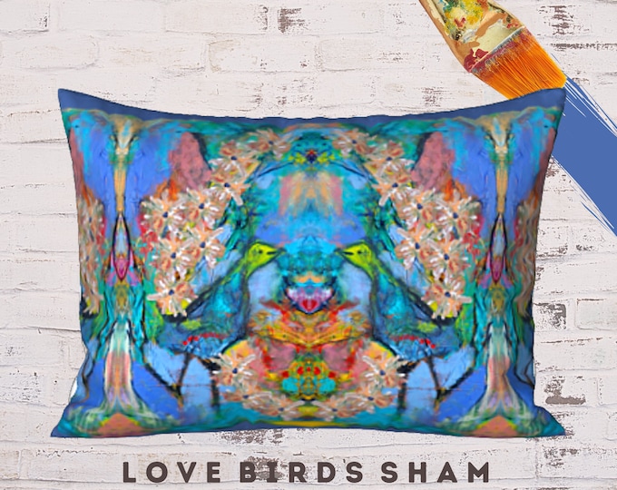 Standard Sham, King Pillow Sham, Abstract Art Sham, Pillow Cover, Modern Sham, Contemporary Pillow, Bed Decor, Designer Sham, Printed Pillow