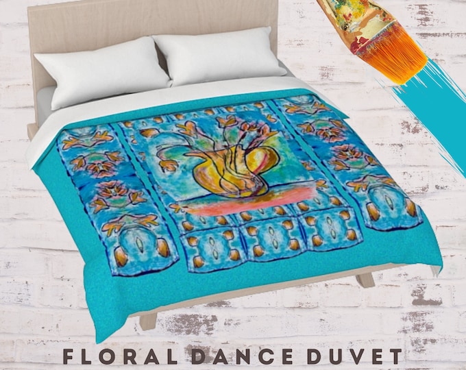 Contemporary Bedding, Designer Duvet, King Duvet Cover, Queen Duvet, Modern Art Bedding, Colorful Duvet, Boho Bedding, Art Bed Cover