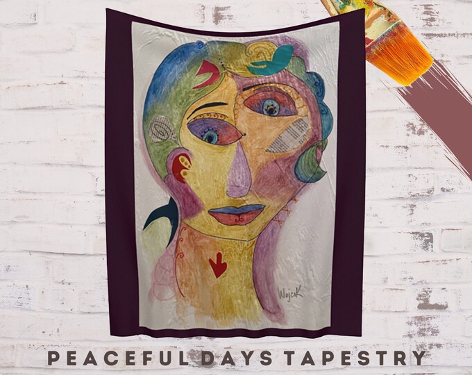 Boho Art, Abstract Wall Art, Art Tapestry, Bedroom Art, Living Room Art, Contemporary Art, Large Art, Modern Art, Colorful Art, Cool Art