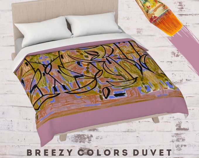 Abstract Art Duvet, Boho Duvet, King Bedding, Duvet Queen, Duvet Full, Duvet Twin, Bohemian Duvet, Contemporary Duvet, Colorful Bed Cover