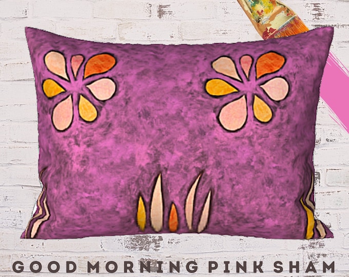 Standard Size Sham, King Pillow Sham, Designer Sham, Colorful Bedding, Abstract Art Sham, New Home Bedding, Artistic Sham, Luxury Sham
