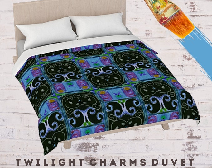 King Bedding, Queen Size Duvet, Designer Duvet, Abstract Art Duvet, Colorful Duvet, Boho Bed Cover, Luxury Bedding, Unique Bed Decor