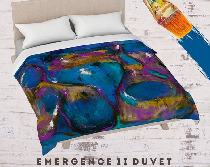 Modern Duvet, King Size Duvet, Queen Bedding, Abstract Art Duvet, Colorful Duvet, Decorative Bedding, Boho Bedding, New Bedding, Bed Decor