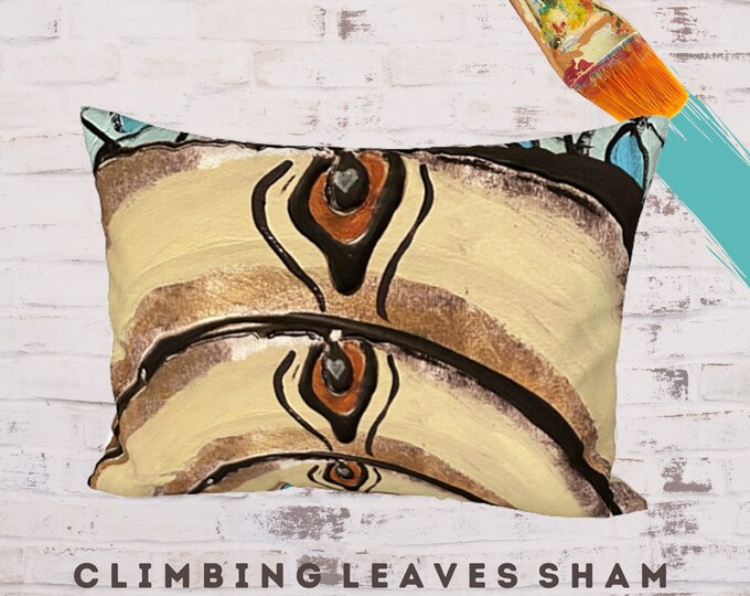 Standard Sham, King Pillow Sham, Colorful Sham, Boho Bedding, Contemporary Pillow, Modern Art Sham, Designer Sham, Pillow Cover