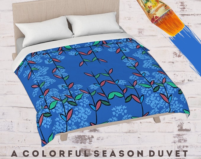 King Size Duvet, Queen Bedding, Abstract Art Duvet, Colorful Duvet, Designer Bed Cover, Modern Duvet, Boho Bedding, Unique Bed Decor