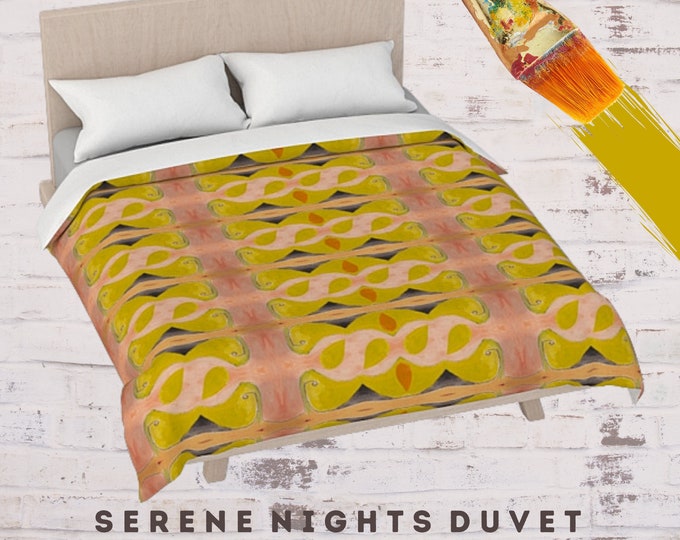 King Size Duvet, Queen Duvet Cover, Boho Bedding, Abstract Art Duvet, Full Duvet, Modern Duvet, Luxury Bedding, Bed Decor, New Bedding