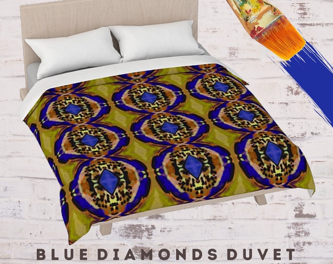 King Size Duvet, Queen Duvet, Abstract Art Duvet, Modern Duvet, Decorative Bedding, Luxury Bedding, Colorful Bedding, Boho Bedding