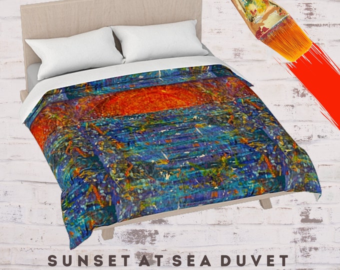 Queen Duvet Cover, King Size Duvet, Art Bedding, Designer Duvet, Colorful Duvet, Boho Bedding, Abstract Bed Cover, Luxury Bedding, Bed Decor