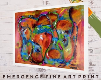 Fine Art Print, Abstract Art, Wall Art Print, Fine Art Abstract, Colorful Print, Boho Art, Abstract Painting, Living Room Art, Art Gift