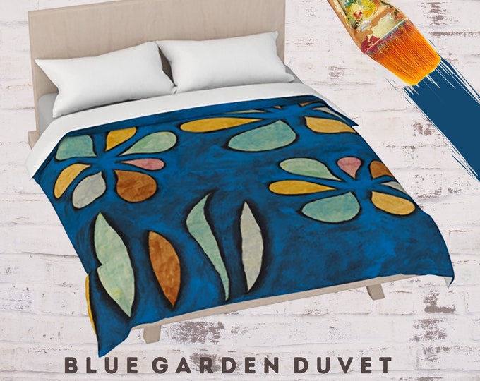 Floral Bedding, Duvet King, Duvet Queen, Duvet Full, Duvet Twin, Bohemian Duvet Cover, Abstract Duvet, Contemporary Bedding, Art Bedding