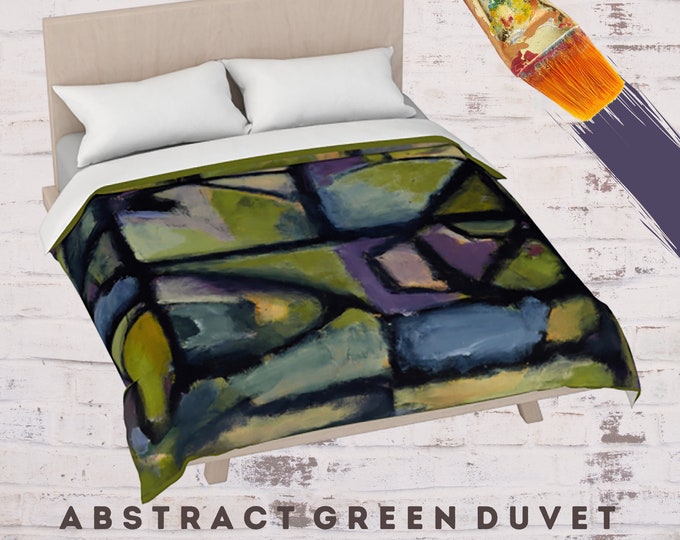 King Duvet Cover, Queen Duvet, Contemporary Bedding, Modern Art Bedding, Colorful Duvet, Boho Bedding, Designer Bedding, Art Bed Cover