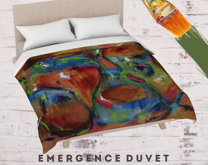 Boho Bedding, Abstract Duvet, Duvet Twin, Duvet Full, Duvet Queen, Duvet King, Bohemian Duvet, Elegant Bedding, Bed Cover, Colorful Duvet