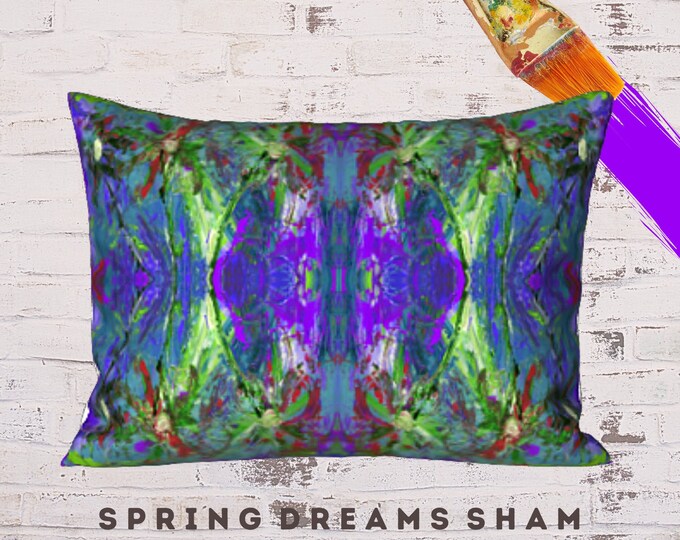 Standard Sham, King Sham, Boho Pillow Cover, Designer Bedding, Abstract Art Sham, Bohemian Sham, Modern Bedding, New Bedding, Printed Sham