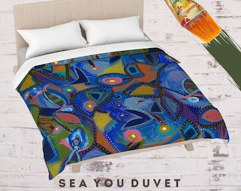 Queen Duvet Cover, King Bedding, Boho Bedding, Bohemian Duvet, Abstract Duvet, Bed Decor, New Bedding, Modern Bedding, Art Duvet, Bed Cover