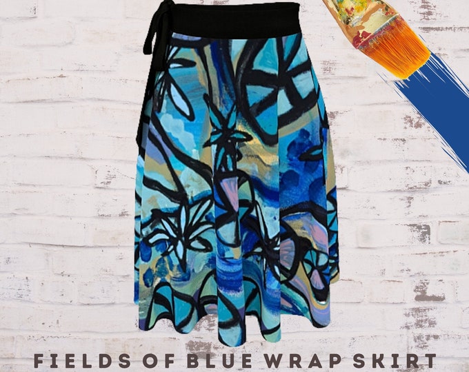 Dress Skirt, Boho Skirt, Women Skirt, Wrap Skirt, Wearable Art, Casual Skirt, Abstract Clothing, Art Wear, Colorful Skirt, Designer Skirt