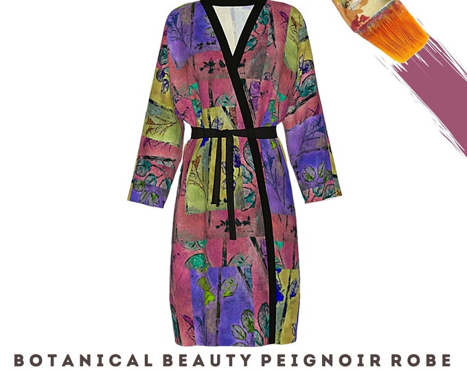 Womens Robe Wearable Art Modern Boho Clothing Dress Robe Luxury Designer Bathrobe Abstract Loungewear Beach Coverup Casual Wear Fashion