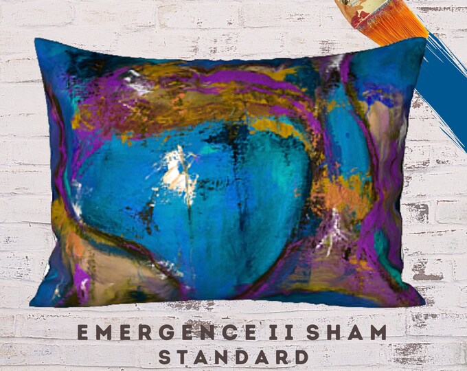Standard Pillow Sham, King Size Sham, Designer Bedding, Modern Sham, New Bedding, Abstract Art Sham, Boho Pillow Cover, Bohemian Sham