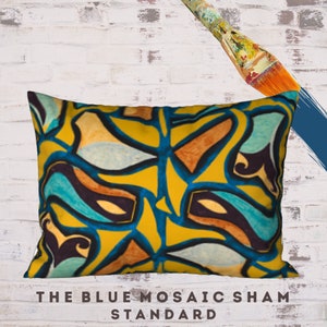 Pillow Sham, Standard Sham, King Sham, Abstract Art Sham, New Bedding, Designer Pillow, Colorful Sham, Pillow Case, Art Sham, Pillow Cover