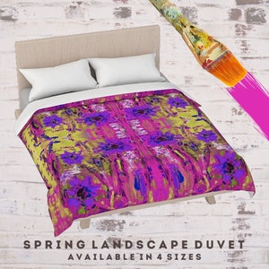 Bed Duvet Cover, Boho Bedding, King Duvet, Queen Duvet, Art Duvet, Modern Bedding, Flower Duvet, New Bedding, Bed Linen, Abstract Duvet