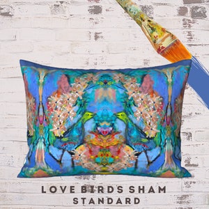 Standard Sham, King Pillow Sham, Abstract Art Sham, Pillow Cover, Modern Sham, Contemporary Pillow, Bed Decor, Designer Sham, Printed Pillow