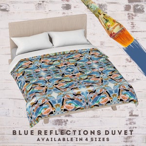 Queen Duvet Cover, King Duvet, Full Duvet, Designer Duvet, Modern Duvet, Boho Duvet, Abstract Bedding, Art Duvet, Colorful Bed Cover