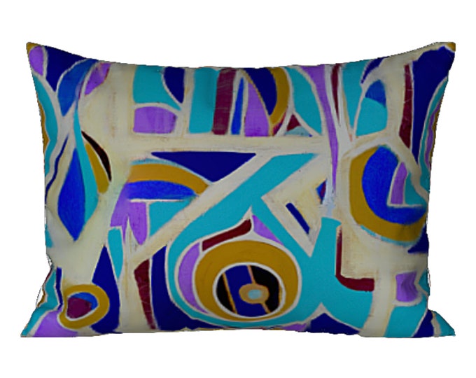 Colorful King Sham Standard Pillow Sham Abstract Bedding Designer Modern Art Luxury Bed Decor Boho Retro Print Design Bedroom New Home Gift