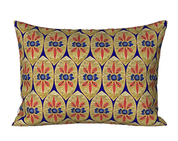 Art Sham King or Standard Pillow Cover Designer Bedding Modern Abstract Elegant Artistic Creative Luxury Bedroom Golden Decor Artsy Gift