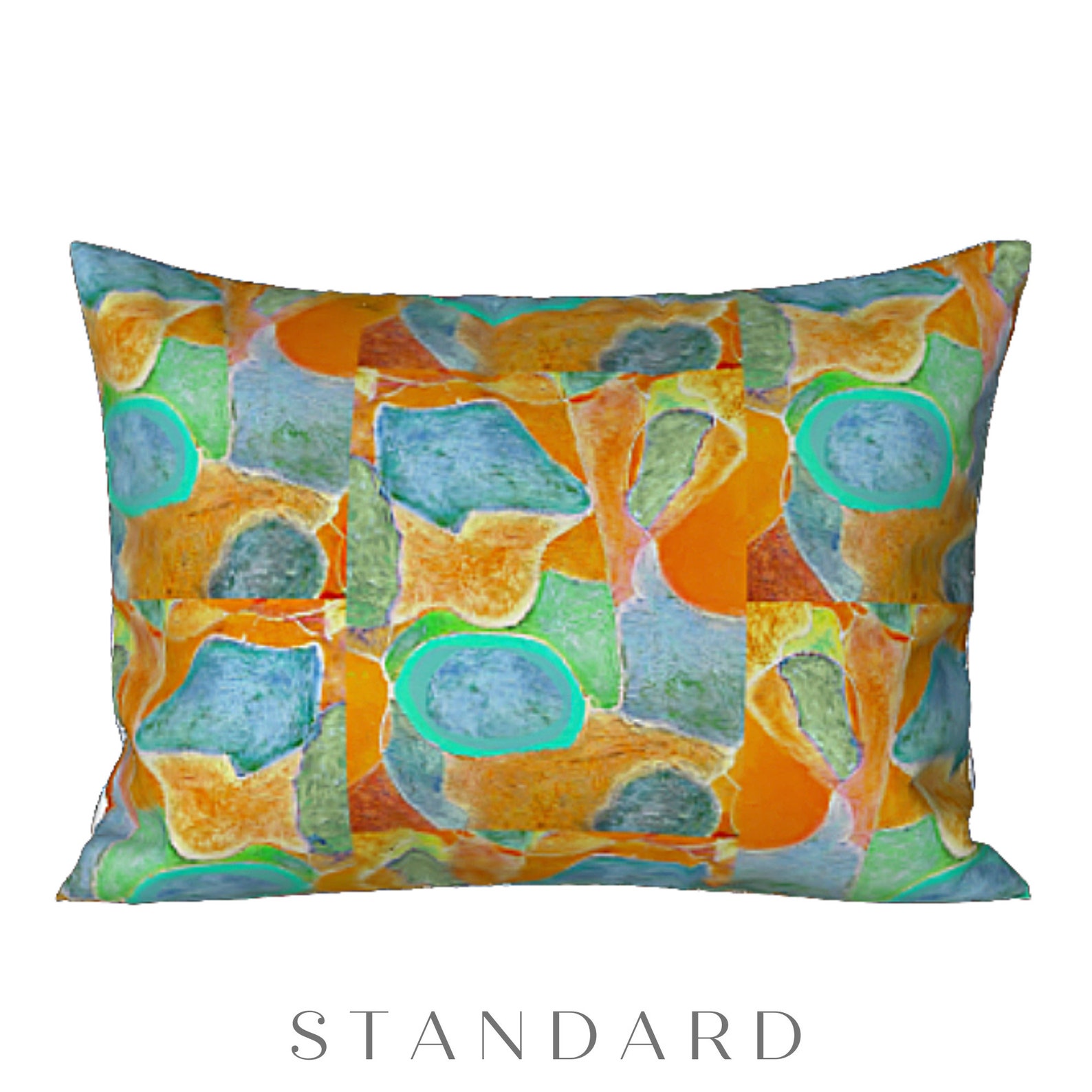 King Pillow Sham Standard Sham Colorful Modern Abstract Art Etsy Canada
