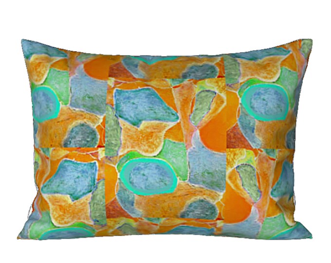 King Pillow Sham Standard Sham Colorful Modern Abstract Art Bedding Designer Bed Decor Boho Design Bedroom Pillow Luxury Housewarming Gift