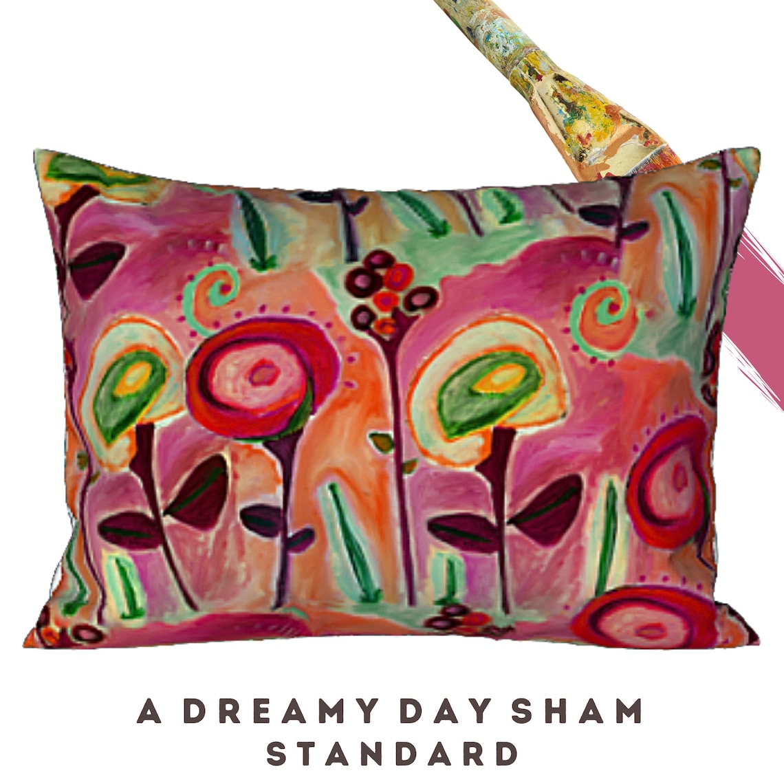 Standard Sham King Pillow Cover Colorful Bedding Designer Etsy