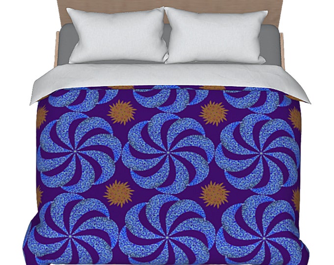 Art Duvet Abstract Modern Designer Bed Comforter Cover Unique Printed Funky Retro Boho Bedding Luxury Bedroom Decor Artsy Colorful Elegant