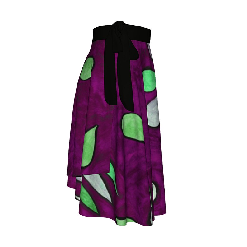 Boho Skirt Art Wear Abstract Clothing Wearable Art Colorful Skirt Casual Clothing Dress Skirt Flower Skirt Skirt for Women