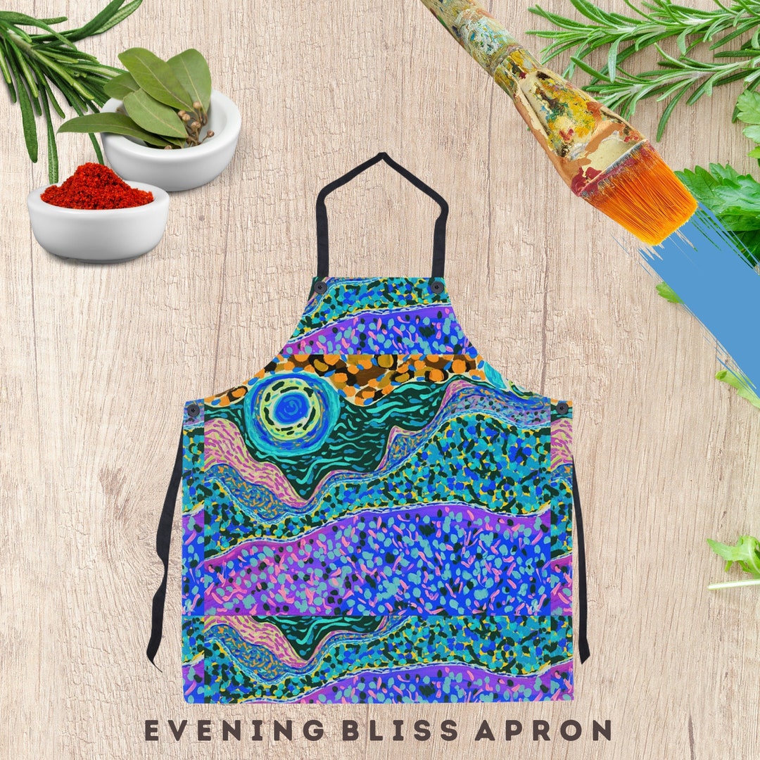 Kitchen Apron Abstract Wearable Art Cooking Baking Chef Artist Designed ...