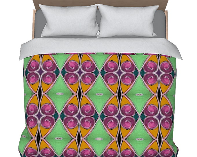 Colorful Duvet Cover King Queen Bedding Luxury New Bedding Abstract Art Designer Bed Decor Modern Bed Cover Boho Unique Bright Bedding