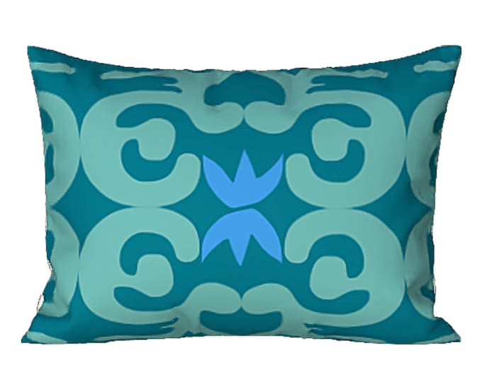 Colorful Sham Standard or King Pillow Cover Abstract Modern Cotton Sateen Silk Luxury Unique Artsy Bedroom Decor Boho Designer Retro Pastel